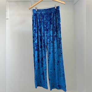 Fabletics Crushed Velvet Velour Wide Leg